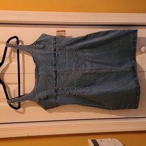 Aeropostale Denim Square neck dress sz XL NWT